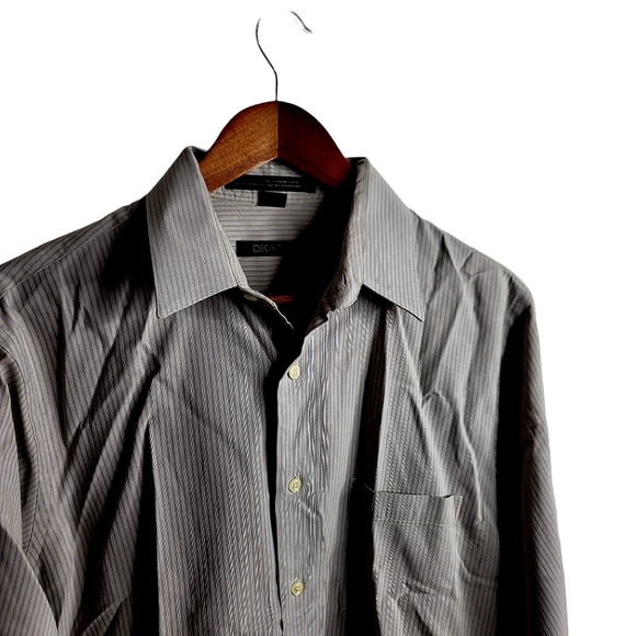 DKNY Luxury Striped Button Down Shirt. Perfect! - Picture 3 of 6